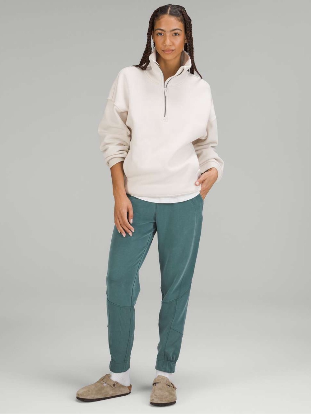 lululemon athletica Softreme Brushed Jogger High-Rise in Green Jasper